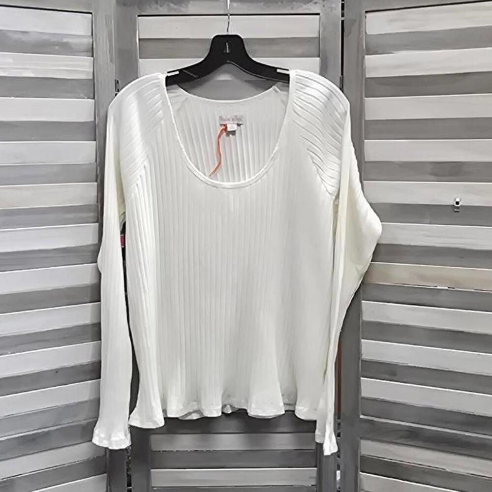 Women's Slim Fit Long Sleeve Ribbed T Shirt | Knox Rose | X Large